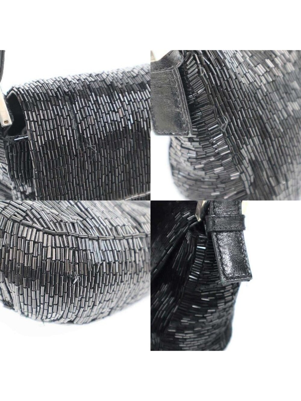Fendi Beaded Mamma Baguette Bag Black - Picture 9 of 10